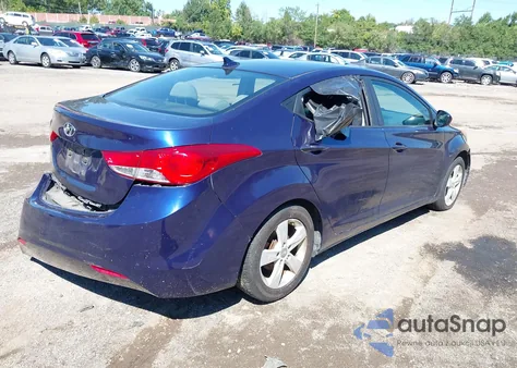 2012 Hyundai Elantra Gls from USA, damaged, VIN 5NPDH4AEXCH113991